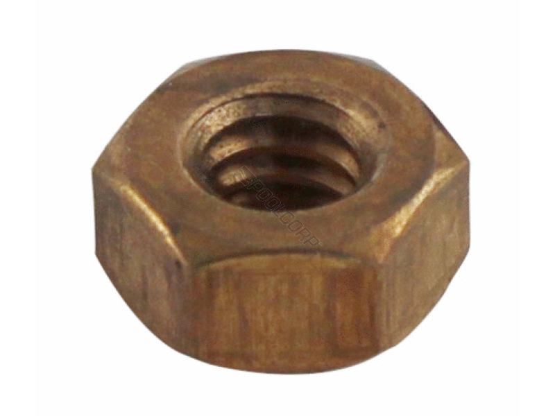 .25-20 BRASS SS HEX HEAD NUT
